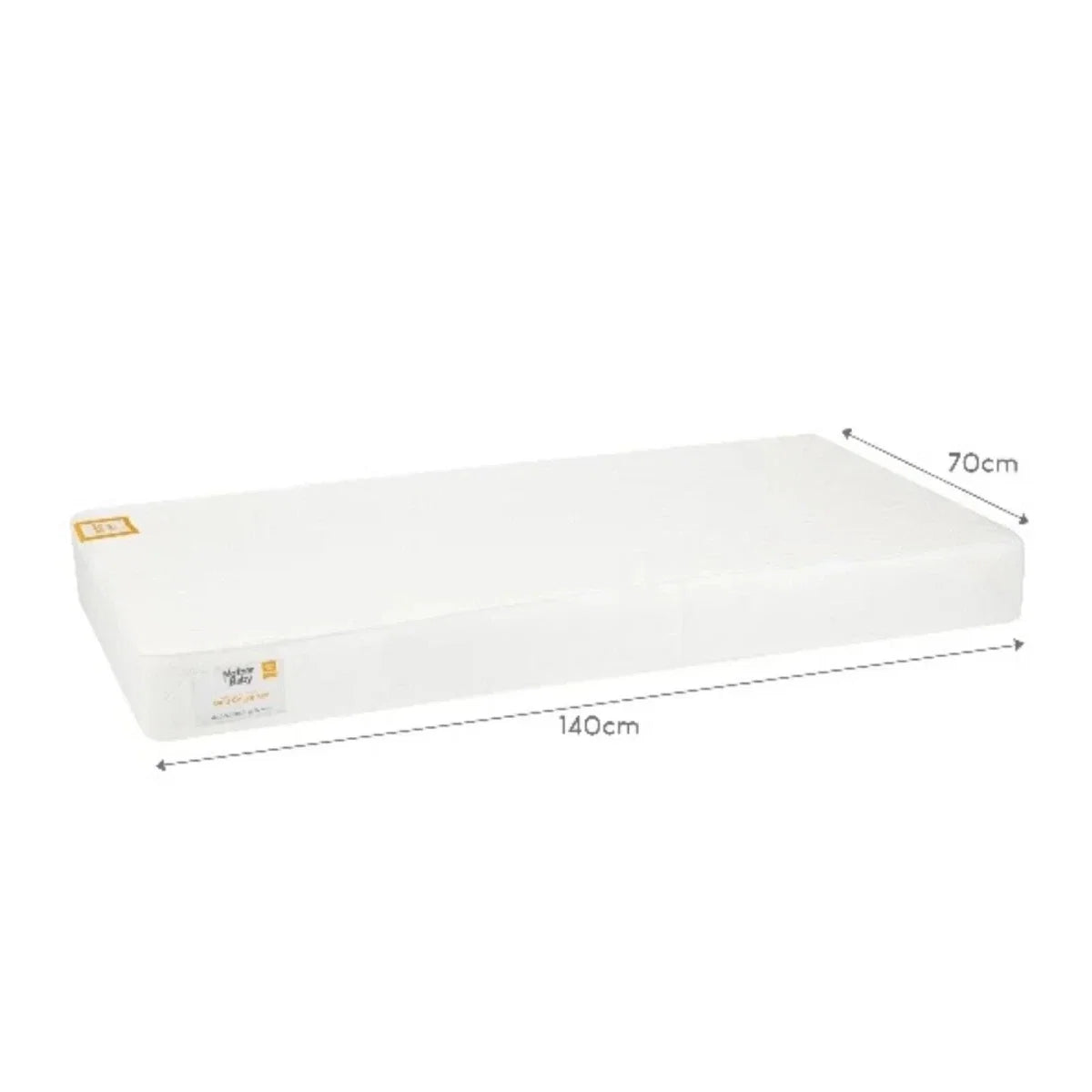CuddleCo Mother&Baby Rose Gold Anti-Allergy Sprung Cot Bed Mattress 140 x 70cm