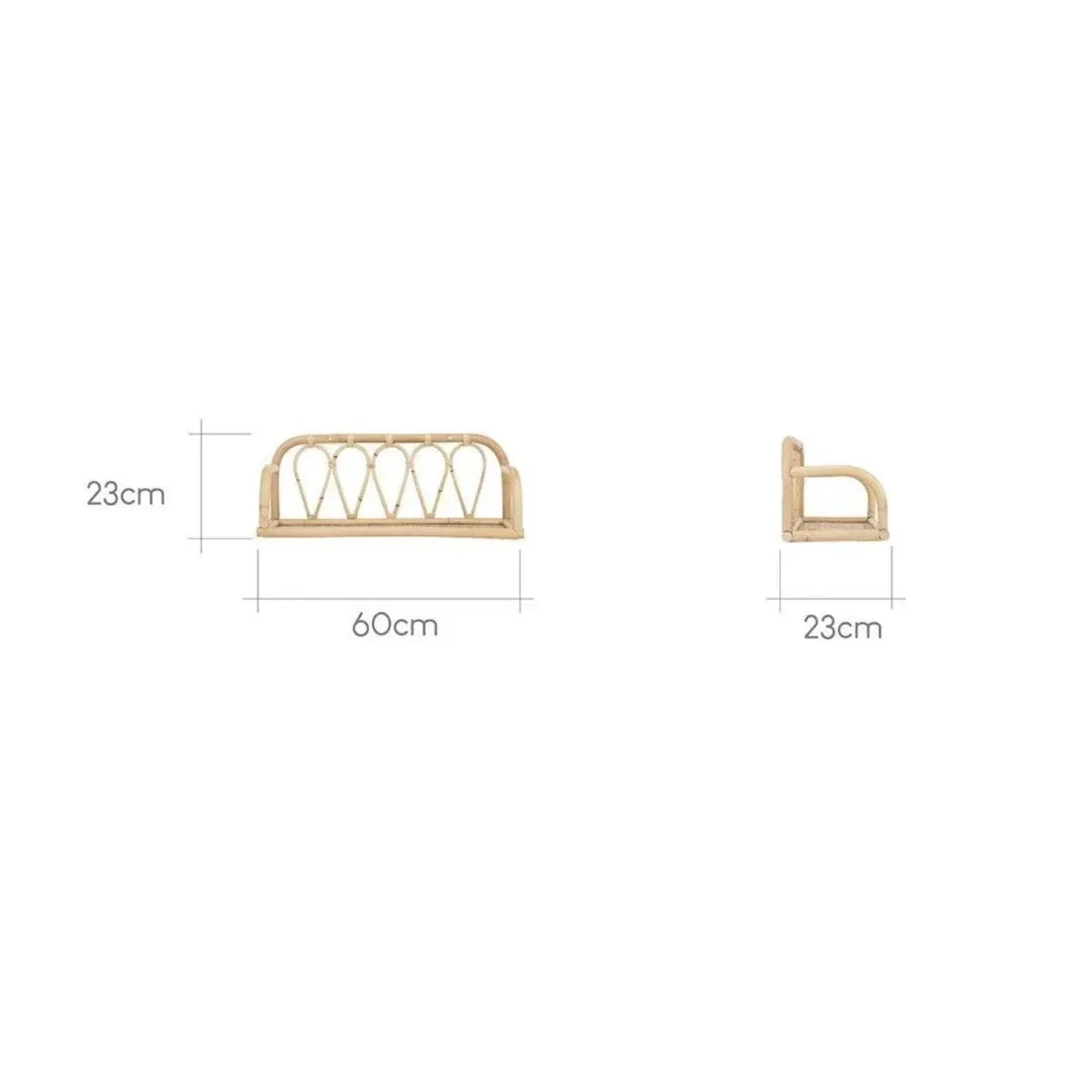 CuddleCo Aria Rattan Shelf - Small