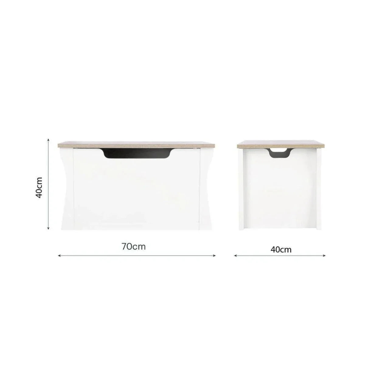 CuddleCo Clara Storage Box - White/Ash