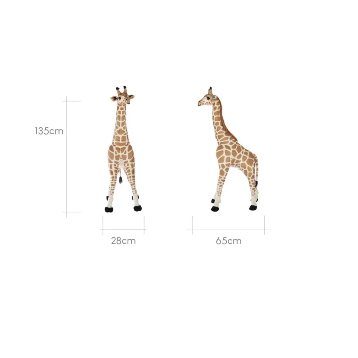 CuddleCo Medium Standing Giraffe Stuffed Animal 135cm