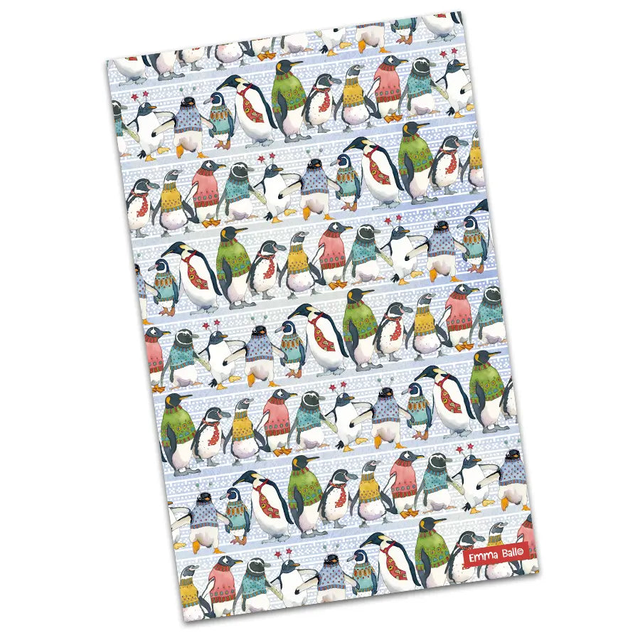 Penguins in Pullovers Tea Towel CF68