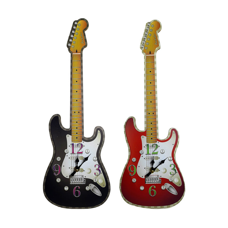 Guitar Shaped Picture Clock