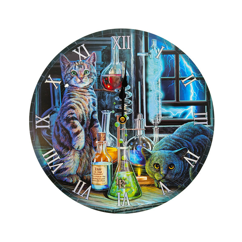 Lisa Parker Jekyll and Hyde Cats Picture Clock