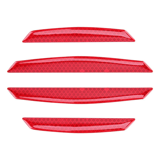4 PCS Universal Car Door Anti-collision Strip Protection Guards Trims Stickers, 4 PCS