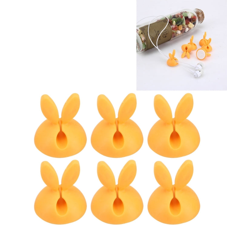 6 PCS CC-941 Rabbit Shape Single Hole Cable Clips Holder, Cable Management System and Cord Organizer Solution, 6 PCS C Rabbit Shape(Pink), 6 PCS C Rabbit Shape(Green), 6 PCS C Rabbit Shape(Yellow)