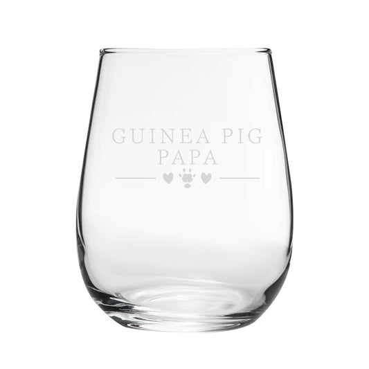Guinea Pig Mama - Engraved Novelty Stemless Wine Gin Tumbler