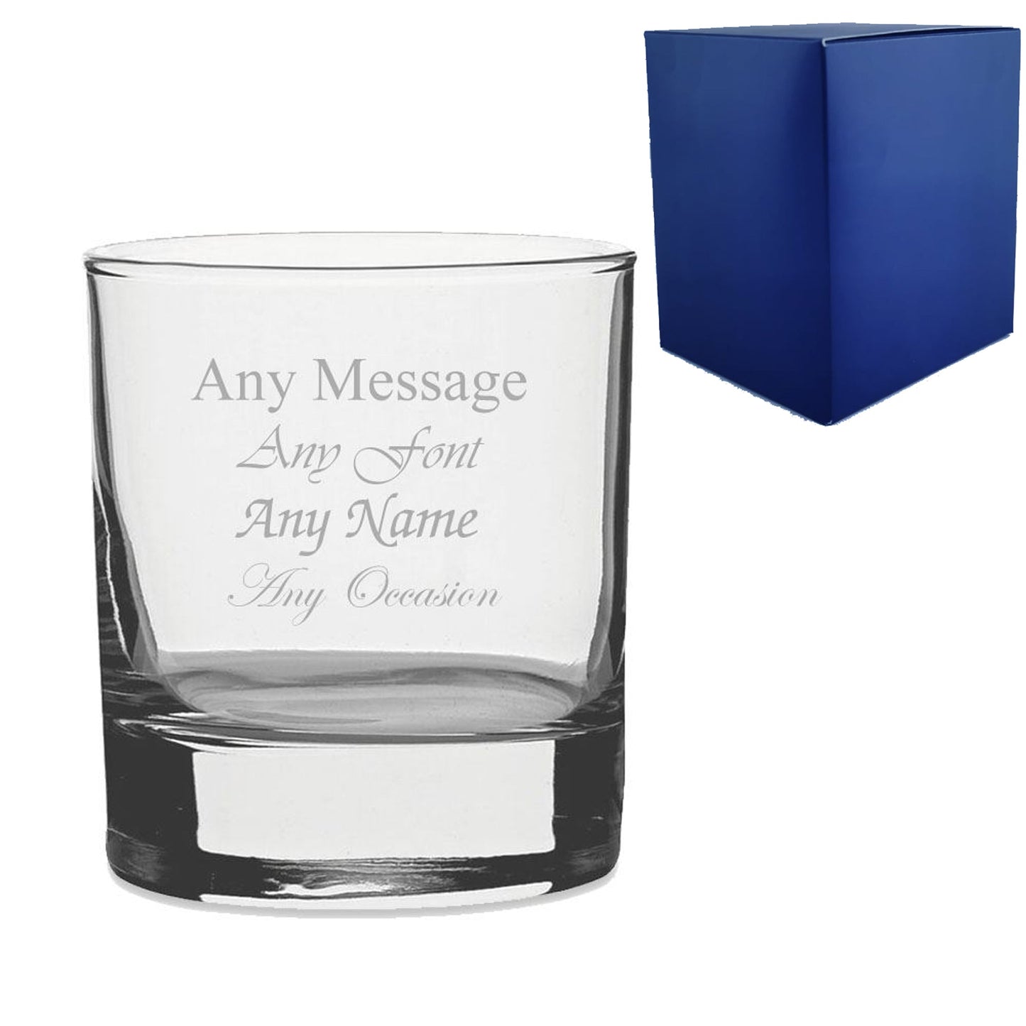 Personalised Engraved Whiskey 11.5oz Wedding Birthday Best Man - Any Message Engraved