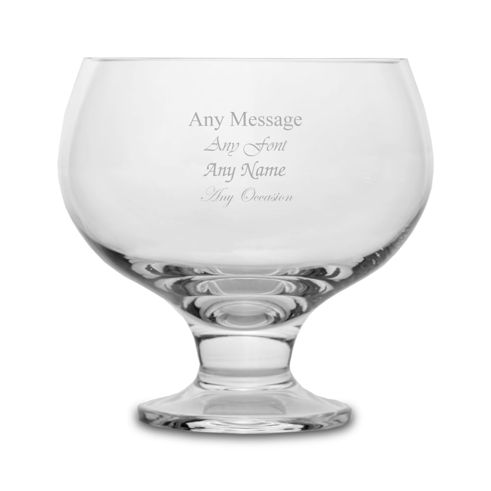 Engraved 19cm Handmade Round Footed Comport