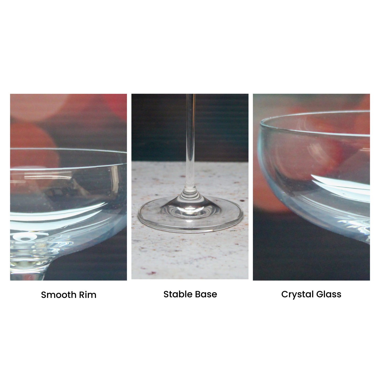 Engraved Crystal Infinity Cocktail Saucer with Script Name, Personalise with Any Name