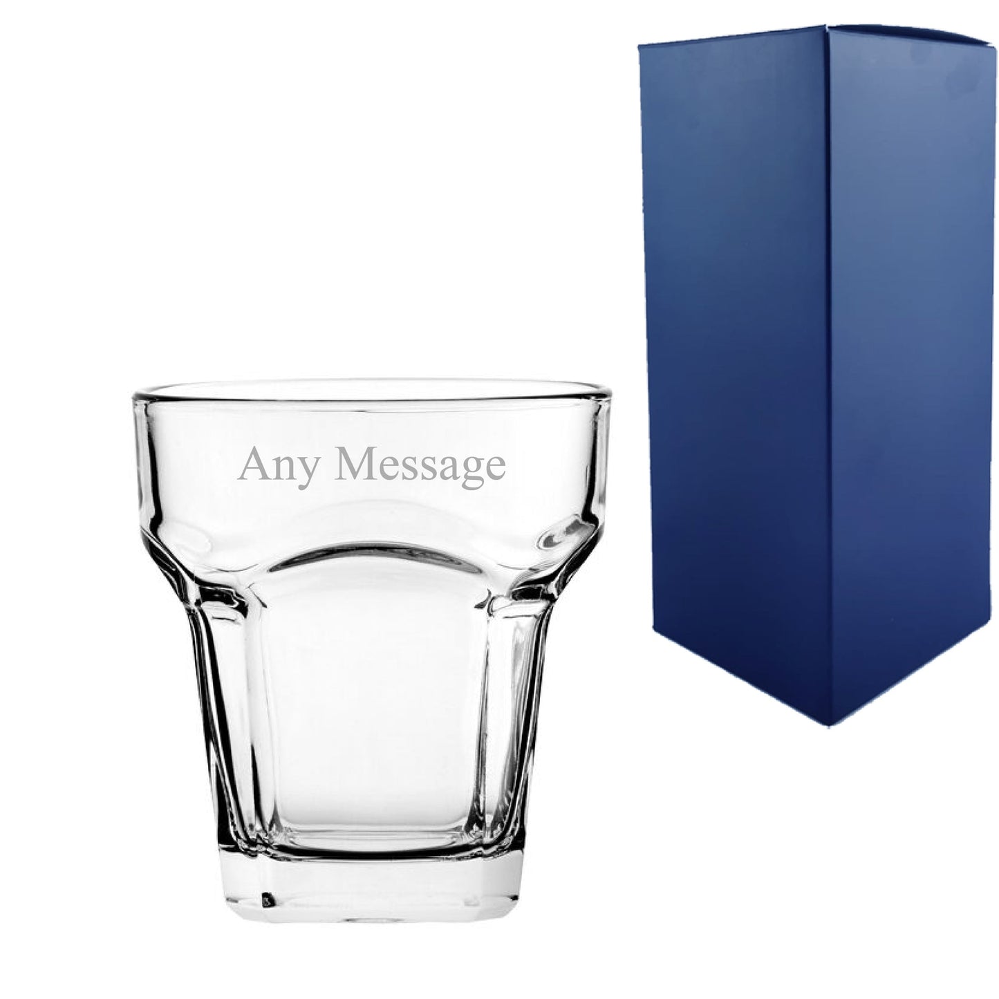 Engraved American Style Wavy Tumbler 9.5oz/280ml, San Marco Glass, Any Message