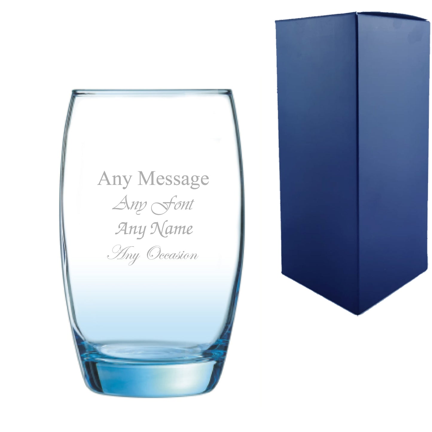 Engraved Salto Ice Blue Hiball, 11.8oz/350ml, Any Message