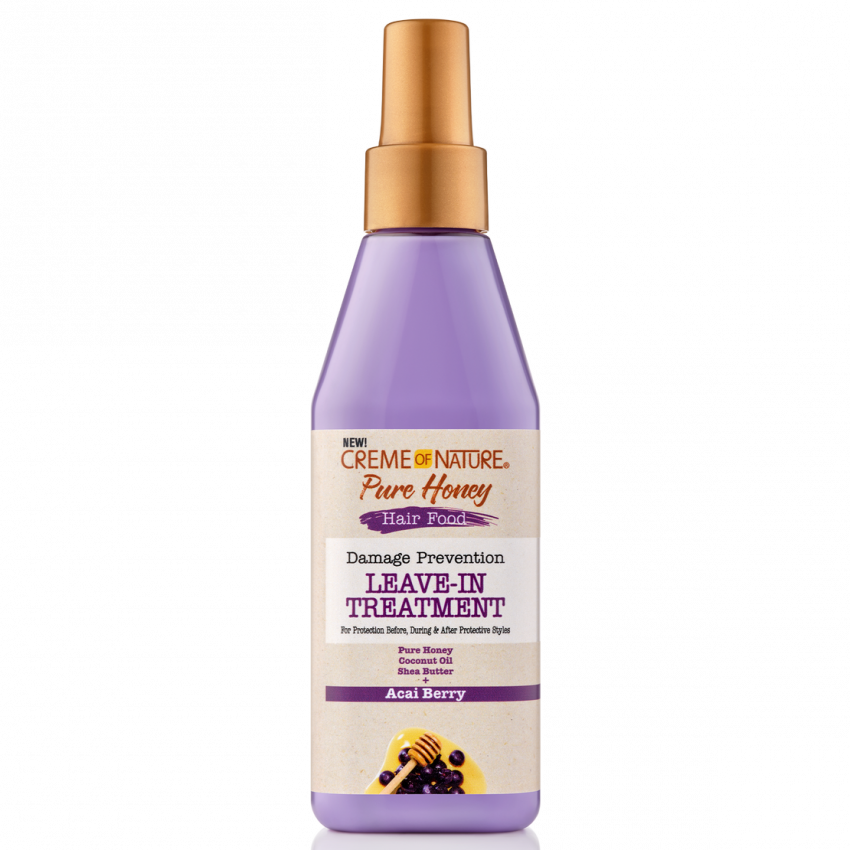Creme of Nature Pure Honey Hair Food Leave-In Treatment 8 oz / 237 ml - For Protective Styles & Damaged Hair