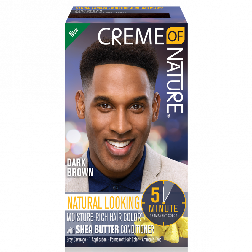 Creme Of Nature Moisture-Rich Hair Color For Men - 5-Minute Natural Grey Coverage