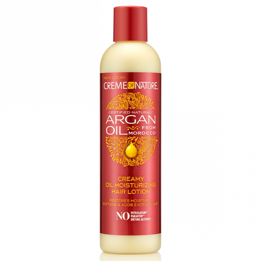 Creme Of Nature Argan Oil Creamy Oil Moisturizing Hair Lotion 8.5 oz / 251 ml - For Dry, Frizzy & Natural Hair