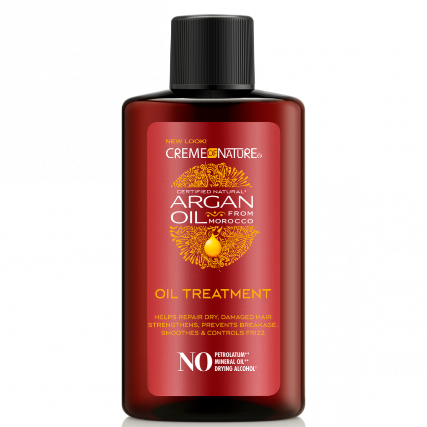 Creme Of Nature Argan Oil Treatment 3 oz / 89 ml - For Frizz Control, Shine & Damaged Hair Repair
