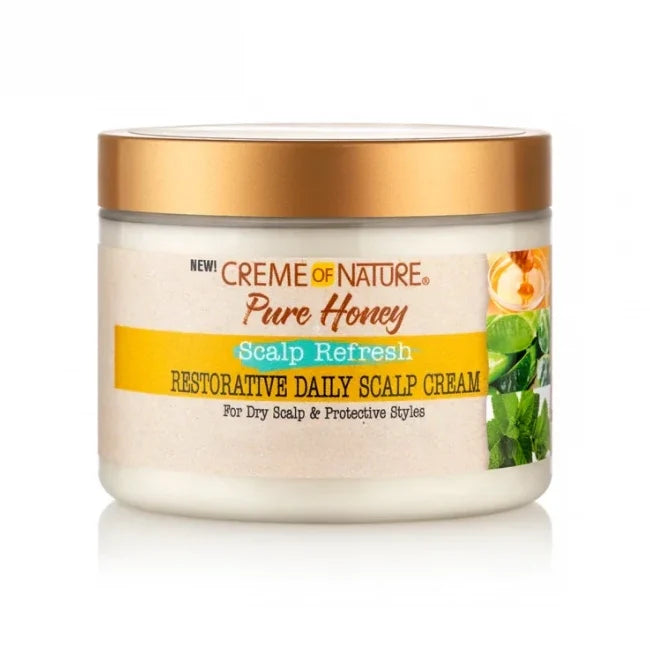 Creme Of Nature Scalp Refresh Restorative Daily Scalp Cream 4.5 oz / 139 ml - For Dry, Damaged Scalp & Hair