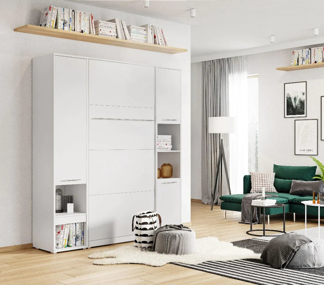 Vertical Folding Wall Bed – Single 90cm | Space Saving Pull Down Bed with Spring-Assisted Mechanism & Safety Lock