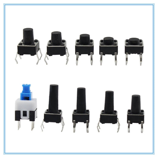 180 PCS Tactile Push Button Switch Kit Micro Switch, 180pcs /Set