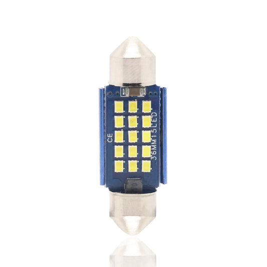 2pcs 36mm DC12-24V / 1W / 6000K / 60LM 15LEDs SMD Car Reading Lamp Dome Light, 36mm