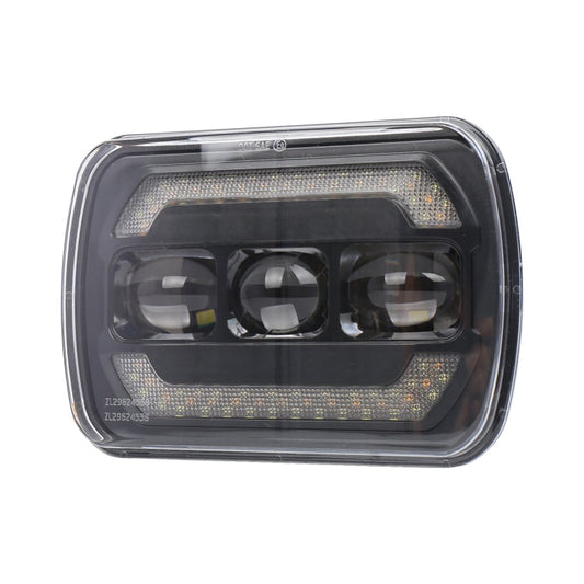 2073S 1 Pair 7 inch Car Square Headlight Work Light, 2073S