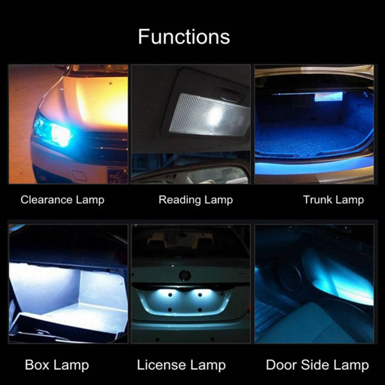 4 PCS T10 DC12V / 4W Car Clearance Light 12LEDs SMD-3030 Lamp Beads, 12LEDs SMD-3030 (Yellow Light), 12LEDs SMD-3030 (Ice Blue Light), 12LEDs SMD-3030 (Blue Light), 12LEDs SMD-3030 (Pink Light), 12LEDs SMD-3030 (Green Light), 12LEDs SMD-3030 (Red Light...