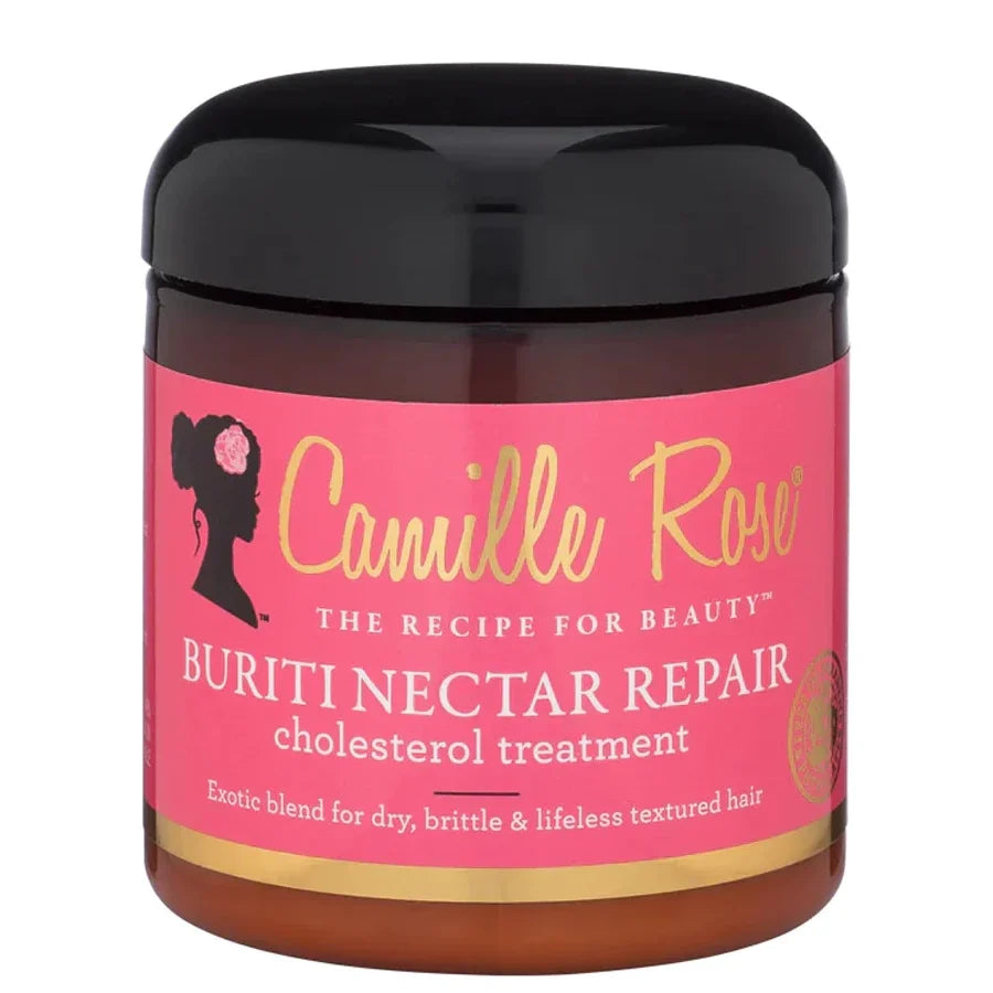 Camille Rose Buriti Nectar Repair Cholesterol Treatment - Deep Repair & Strengthening for Damaged & Dry Hair 8 oz