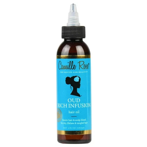 Camille Rose Oud Rich Infusion Hair Oil for Nourished, Luminous Tresses 4 oz