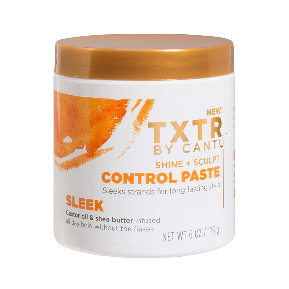 TXTR by Cantu Shine + Sculpt Control Paste 6 oz / 173 gm - For Sleek, Defined Styles & Edge Control