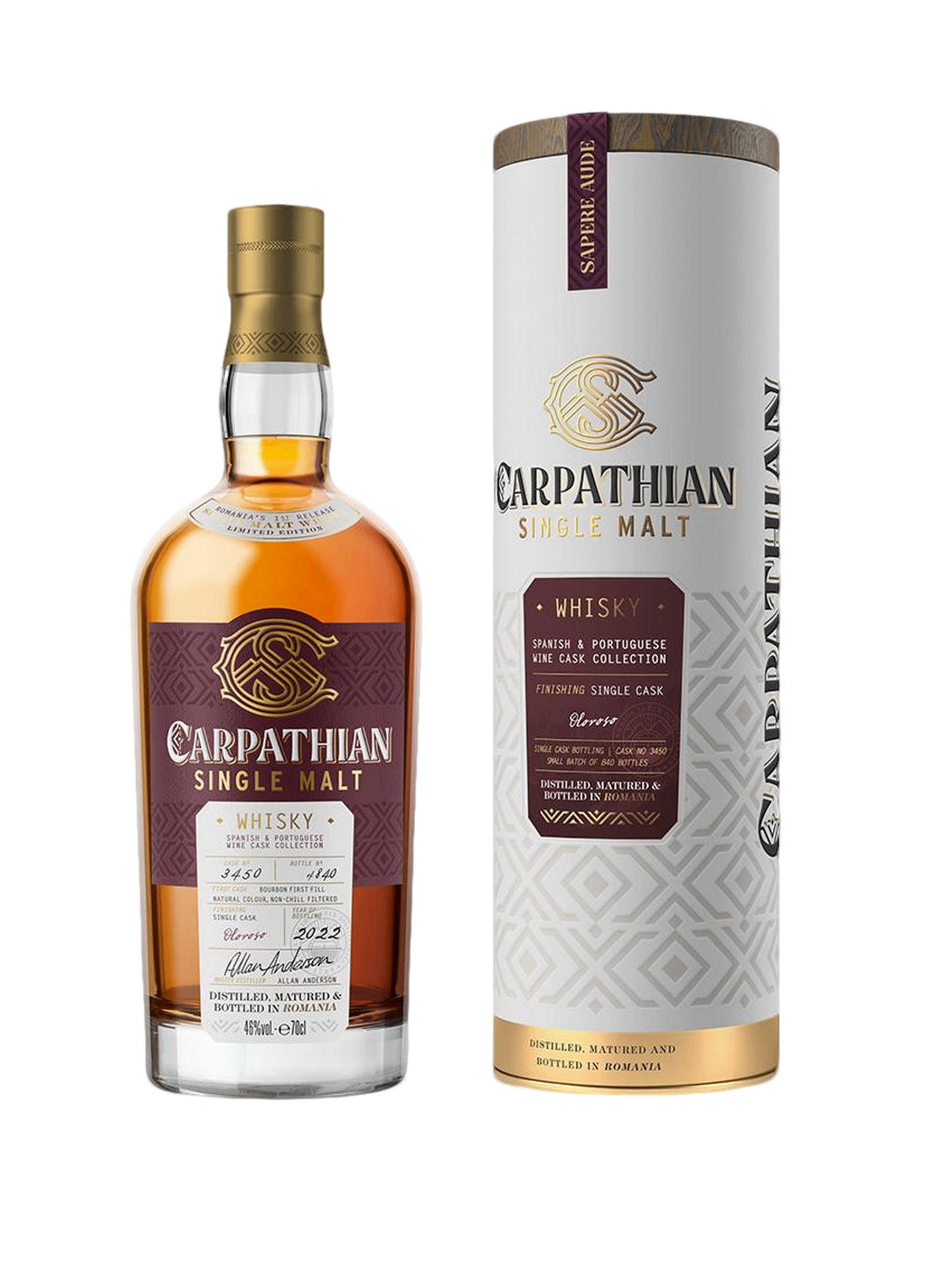 Carpathian Oloroso Single Malt Whisky 700ml 40% ABV