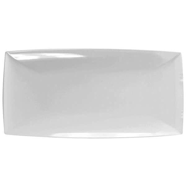 Classic Rectangular Melamine White Tray 410mm x 200mm - Pack Of 12