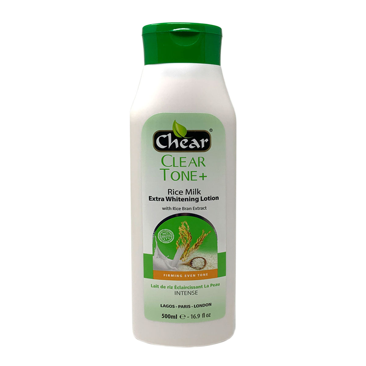 Chear Clear Tone + Rice Milk Extra Whitening Body Lotion for Radiant Skin 500ml