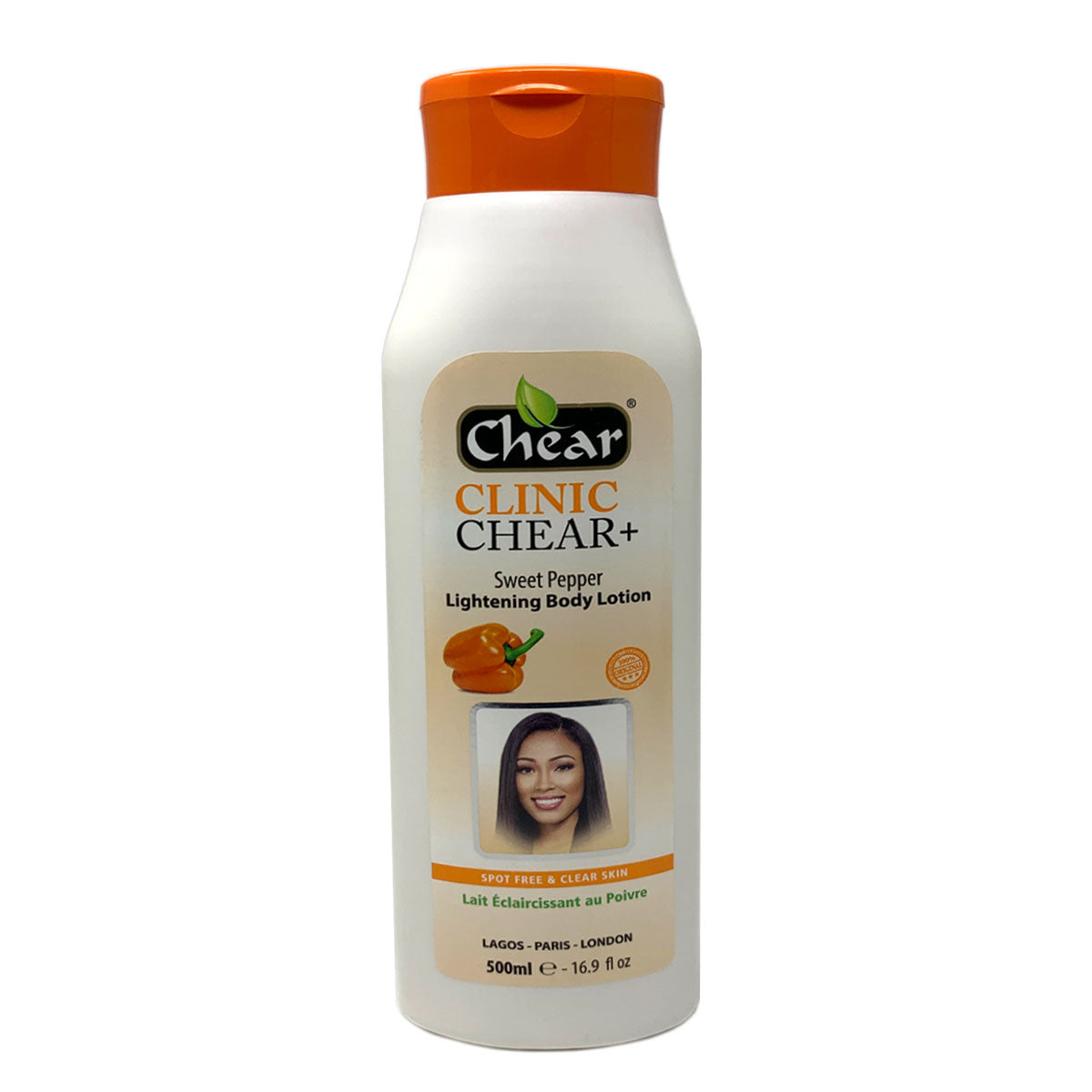 Chear Clinic Chear + Sweet Pepper Skin Lightening Body Lotion for Radiant, Even Tone Skin 500ml/16.91 oz