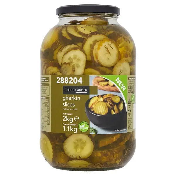 Chef's Larder Gherkin Slices 2kg