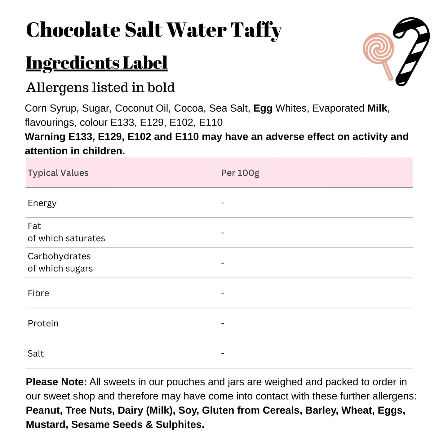 Chocolate Salt Water Taffy