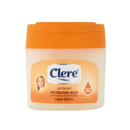 Clere Perfumed Petroleum Jelly Cocoa Butter Deeply Moisturising & Protecting for Dry Skin & Hair 250ml/8.45 oz