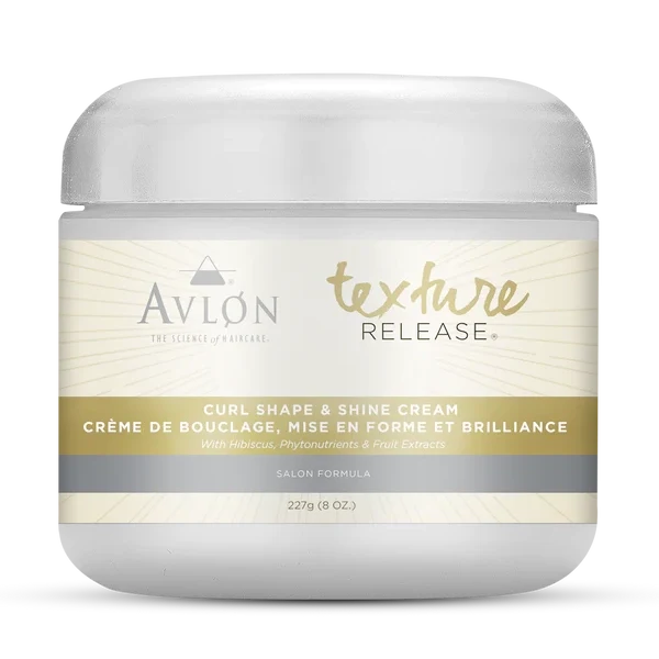 Avlon Texture Release Curl Shape & Shine Cream for Defined & Hydrated Wavy, Curly & Coily Hair 227 g/8.01 oz
