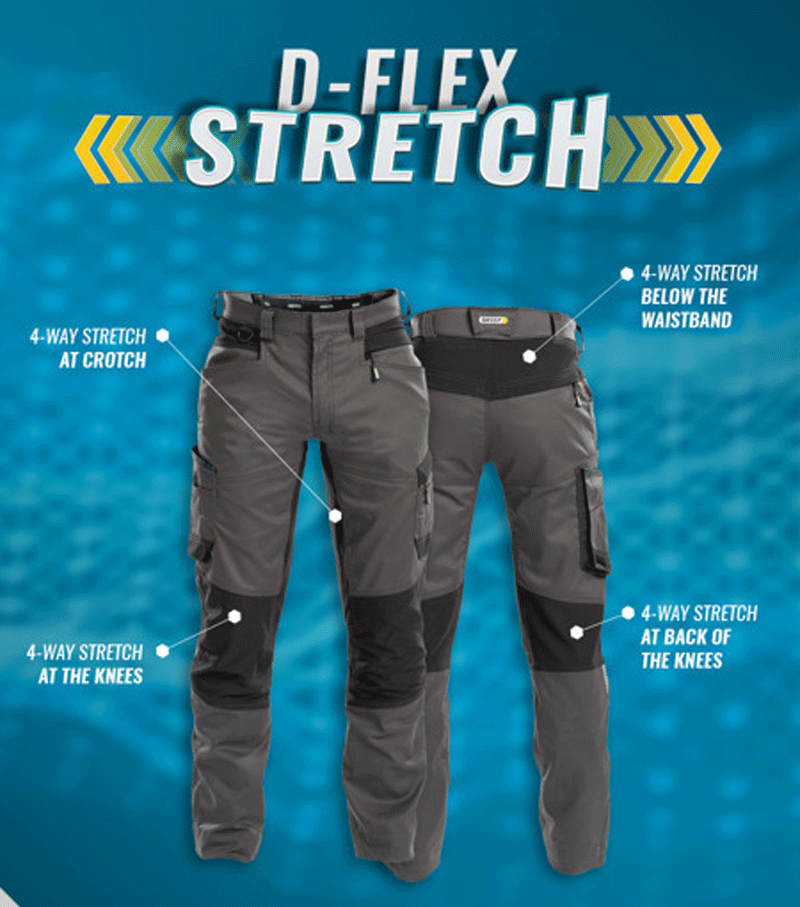 DASSY Helix 200973 Stretch Work Trousers Red
