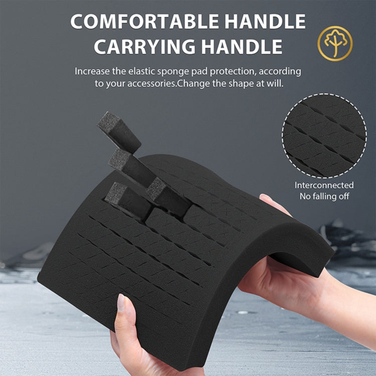 STARTRC DIY Combination Lock Waterproof Dual-layer Suitcase Storage Box (Black)