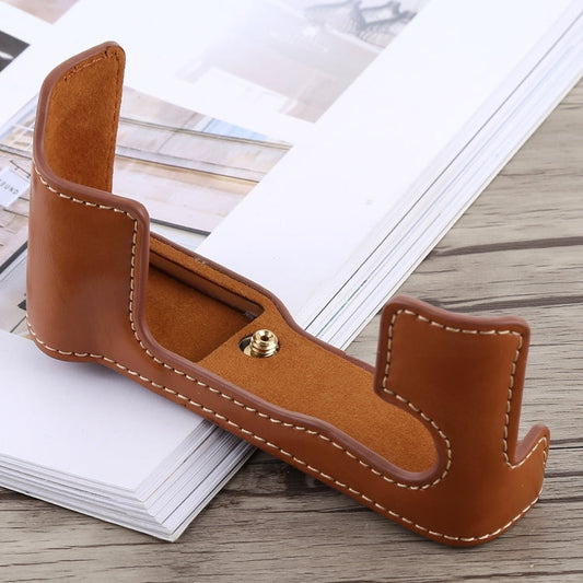 1/4 inch Thread PU Leather Camera Half Case Base for FUJIFILM X-T10 / X-T20, For FUJIFILM XT10, For FUJIFILM XT10