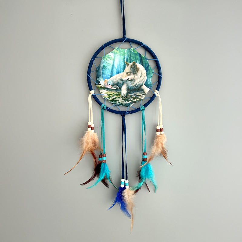 Lisa Parker Fairy Stories Wolf & Fairy Dreamcatcher 16cm