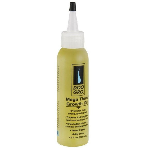 Doo Gro Mega Thick Growth Oil Promotes Healthy Hair Growth & Thickness for All Hair Types 135ml/4.56 oz