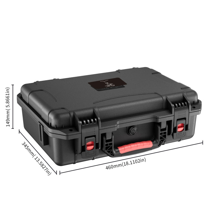 For DJI RS4/ RS4 Pro STARTRC ABS Waterproof Shockproof Suitcase Portable Storage Box (Black)