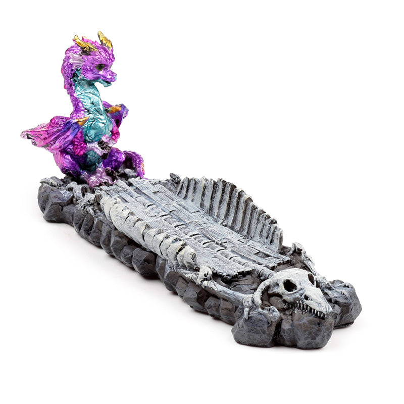 Elements Baby Dragon Skeleton Ashcatcher Incense Stick Burner