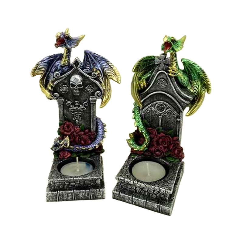 Dark Legends Guardian of the Dead Dragon Tea Light Candleholder