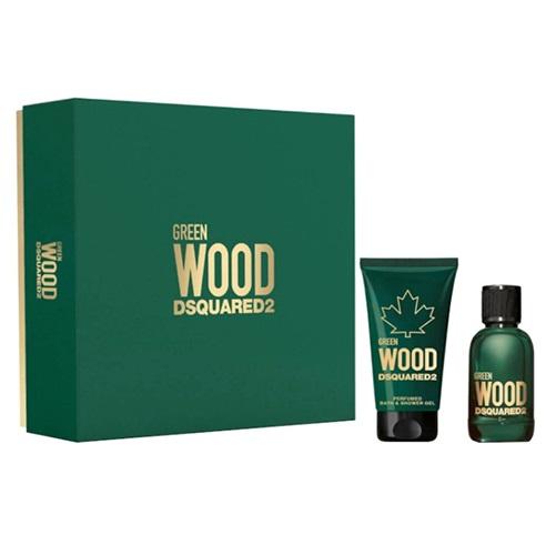 DSquared² Green Wood Gift Set 100ml EDT + 150ml Shower Gel
