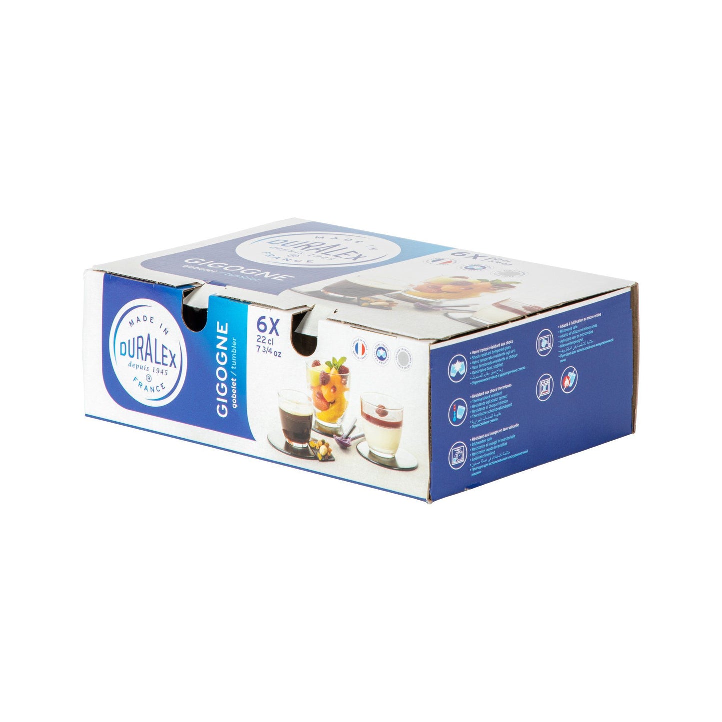 220ml Gigogne Water Glasses - Pack of Six