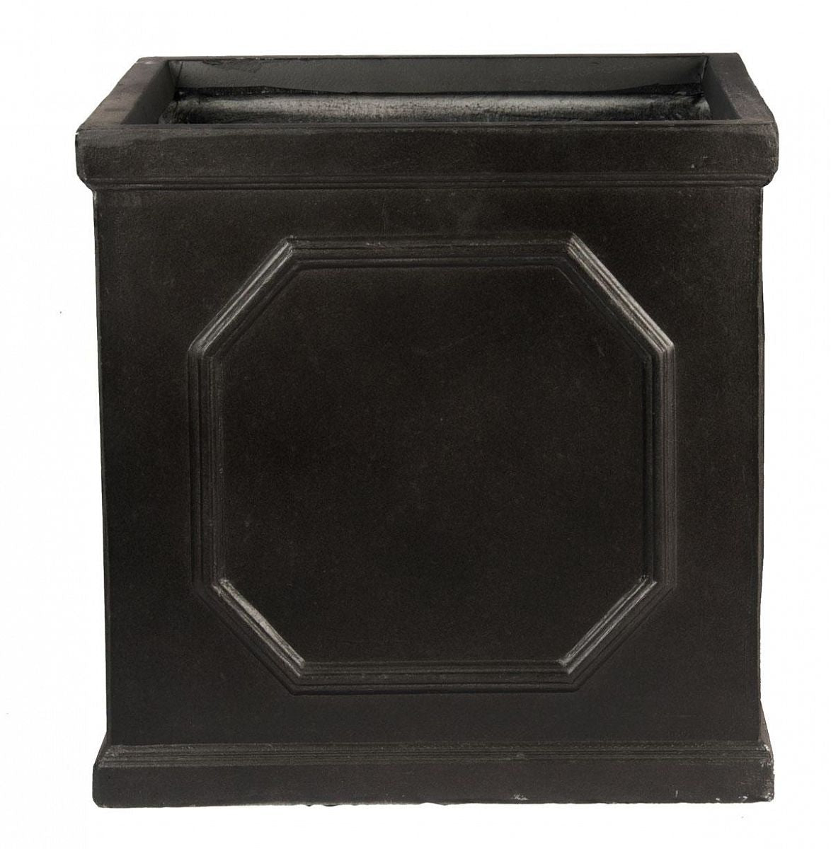 IDEALIST Lite Chelsea Flower Box Square Garden Planter, Faux Lead Light Stone Outdoor Plant Pot W30 H30 L30 cm, 27L