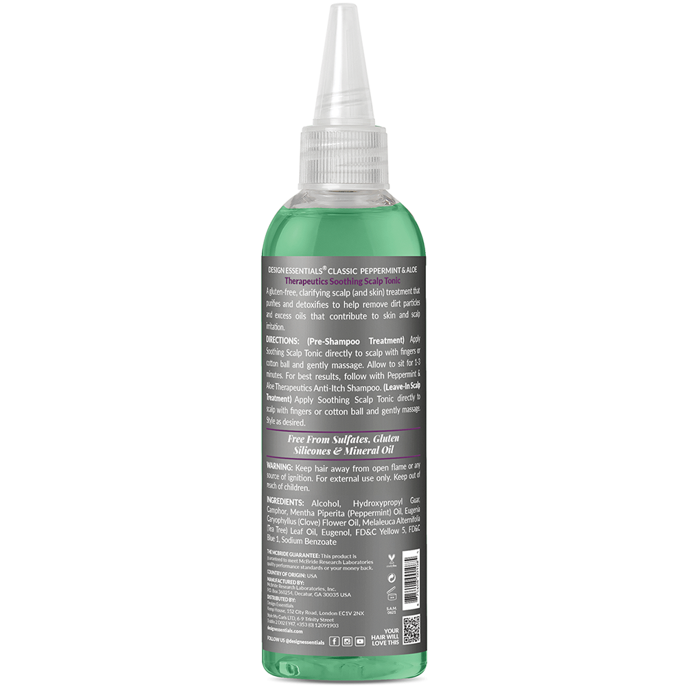 Design Essentials Peppermint & Aloe Soothing Scalp Tonic 4oz