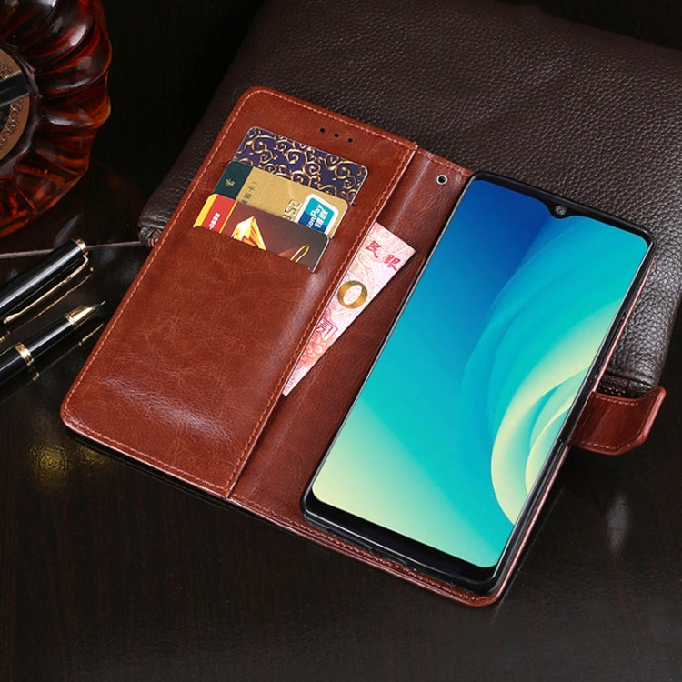 For ZTE Blade A7s 2020 idewei Crazy Horse Texture Horizontal Flip Leather Case with Holder & Card Slots & Wallet(Black)