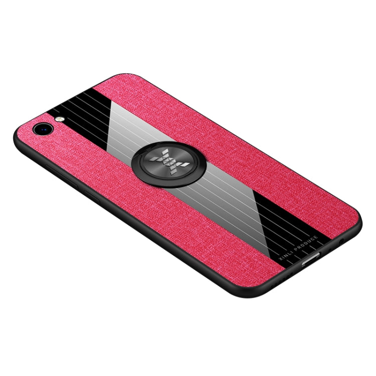 XINLI Stitching Cloth Textue Shockproof TPU Protective Case with Ring Holder, For Vivo Y3 / Y17, For Vivo Y66, For Vivo Y71, For Vivo Y83